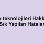 Uzay teknolojileri Hakkında Sık Yapılan Hatalar